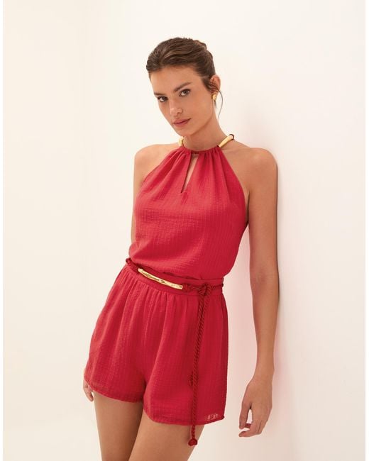 ViX Red Janet Top