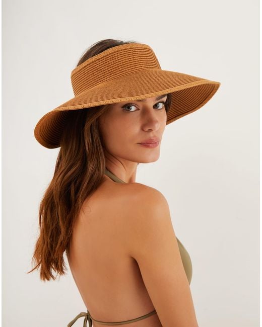 ViX White Straw Visor