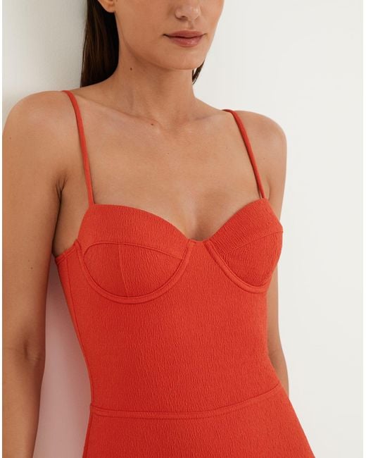 ViX Red Firenze Maya Corsage One Piece