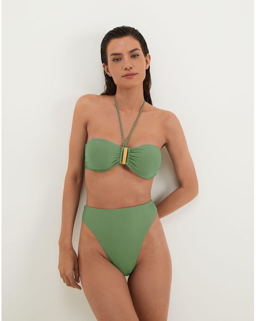 ViX Green Matte Gigi Hot Pant Bottom