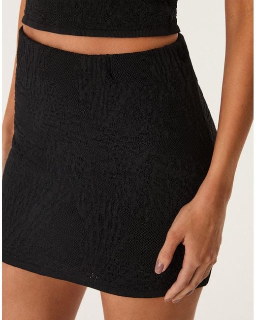 ViX Black Knit Eiman Mini Skirt