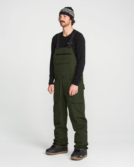 Volcom Green Roan Bib for men