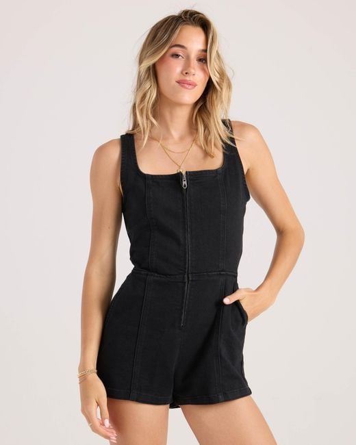 Volcom Black Cruz Control Romper