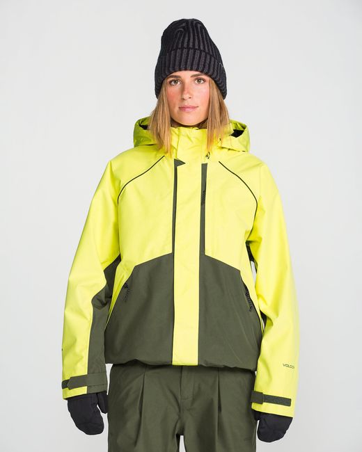Volcom Yellow Yourfav Baggy Gore Jacket
