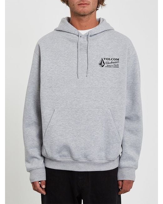 Volcom Gray Workwear Pullover Hoodie for men