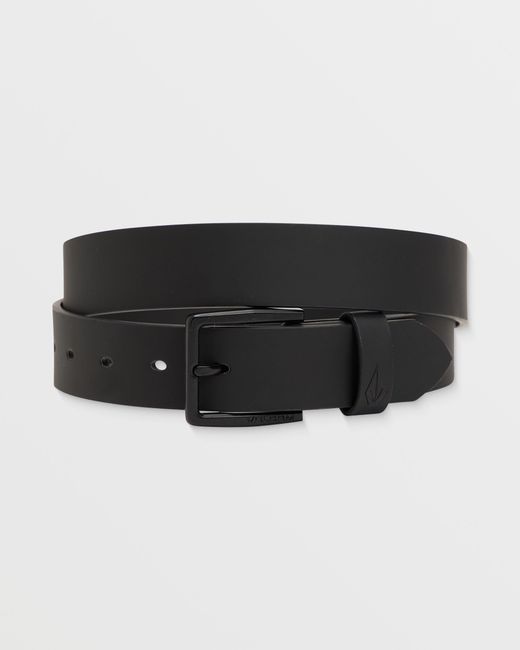 Volcom Black Flat Bar Belt for men