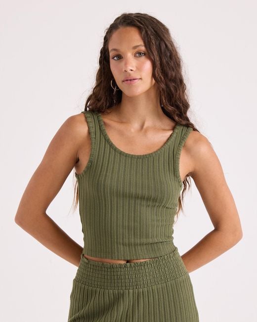 Volcom Green Lounge Bra Tank