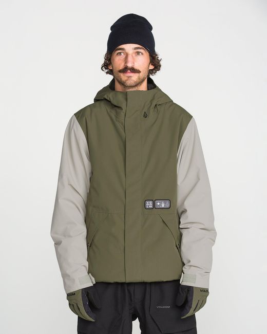 Volcom Green Double Insulated Jacket for men