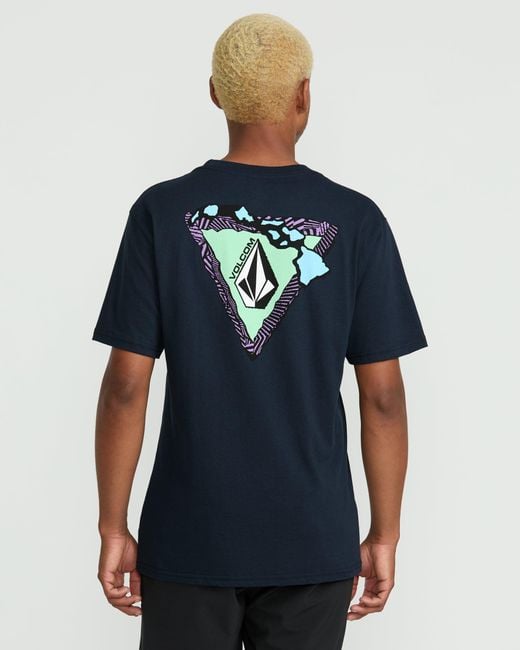 Volcom Blue Loops Short Sleeve Tee for men
