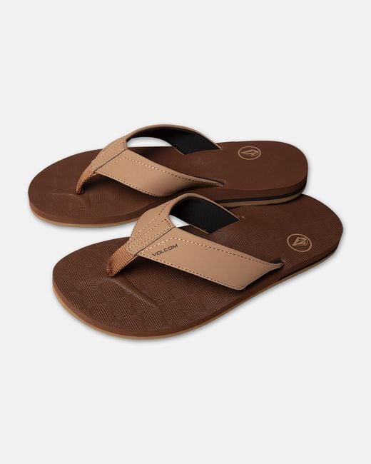 Volcom Brown Victor Sandals for men