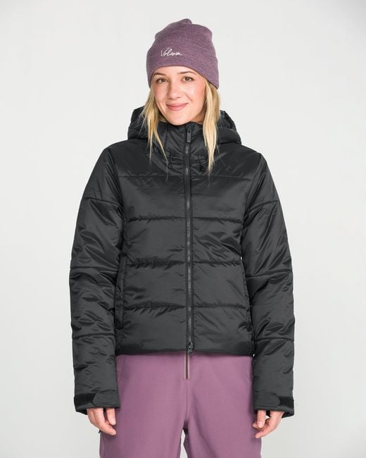 Volcom Gray Avalon Puff Jacket