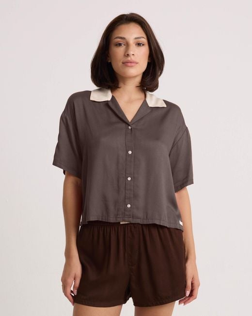 Volcom Brown Boxing Shirt
