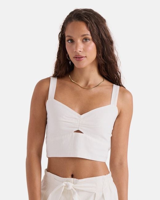 Volcom White Bow Chicka Tank