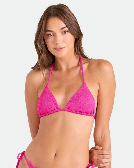 Volcom Pink Pucker Up Triangle Top