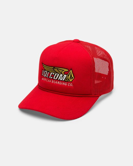 Volcom Red Overdrive Trucker for men