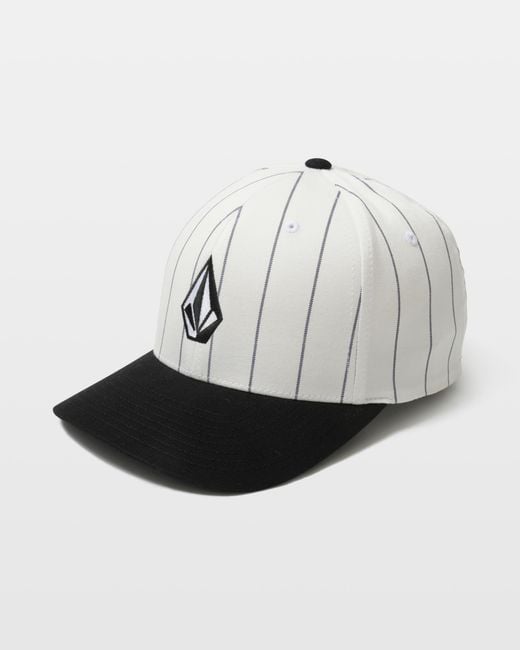 Volcom White Full Stone Heather Flexfit Hat for men