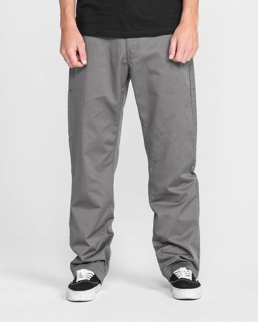 Volcom Pats Volcom Frickin Relaxed Chino Pants in Gray for Men | Lyst