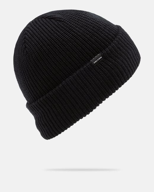 Volcom Black Sweep Lined Beanie for men