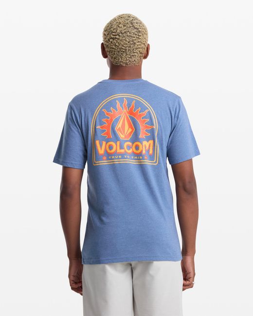 Volcom Blue Solstice Short Sleeve Tee for men