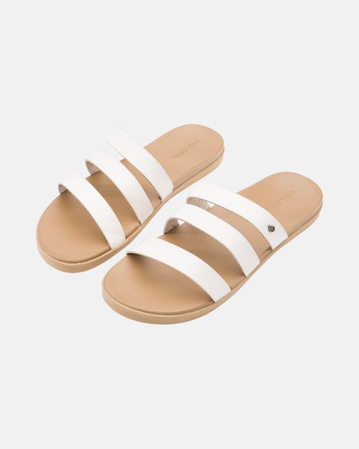 Volcom White Sunseeker Sandals