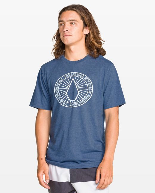 Volcom Blue Medalist Short Sleeve Tee for men