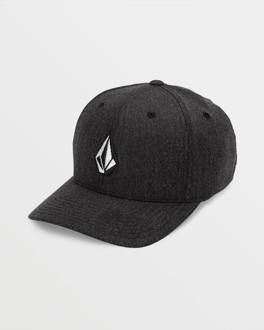 Volcom Black Full Stone Heather Flexfit Hat for men