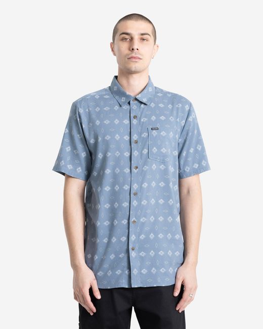 Volcom Blue Trusted Short Sleeve Shirt for men