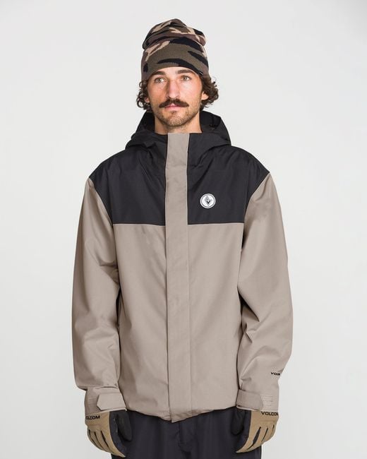Volcom Gray Buckthreeeighty Insulated Jacket for men