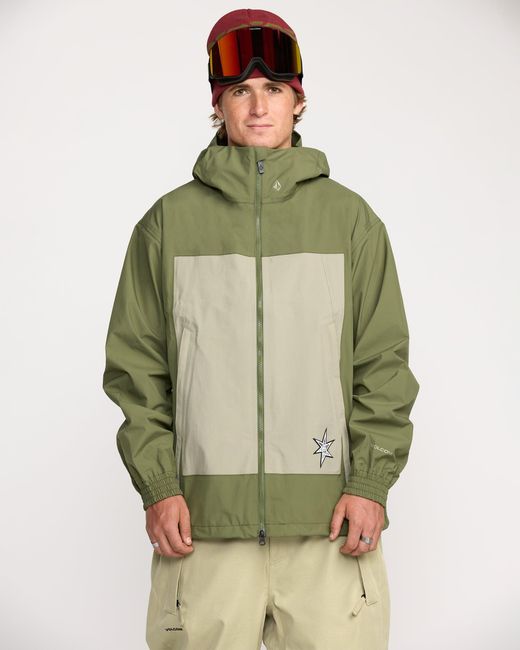 Volcom Green Arthur 3L Jacket for men