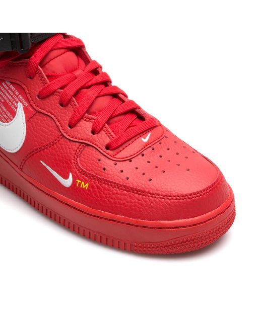 Nike Air Force 1 Mid 07 Lv8 in Red for Men | Lyst Canada