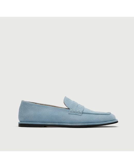 Walk London Blue Sorrento Saddle Loafer for men
