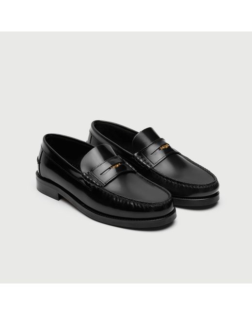 Walk London Black Dalston Penny Loafer for men