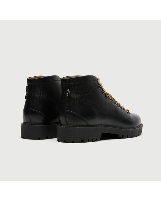 Walk London Black Sean Low Hiking Boot for men
