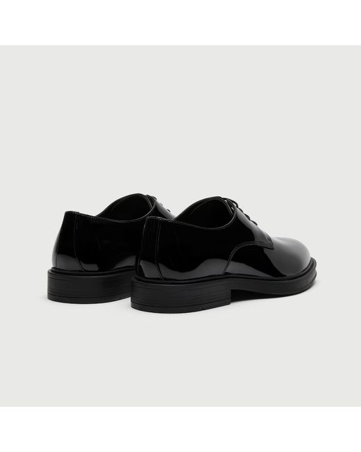 Walk London Black Vincent Derby Shoe for men