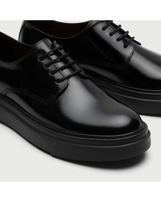 Walk London Black Bronx Derby for men