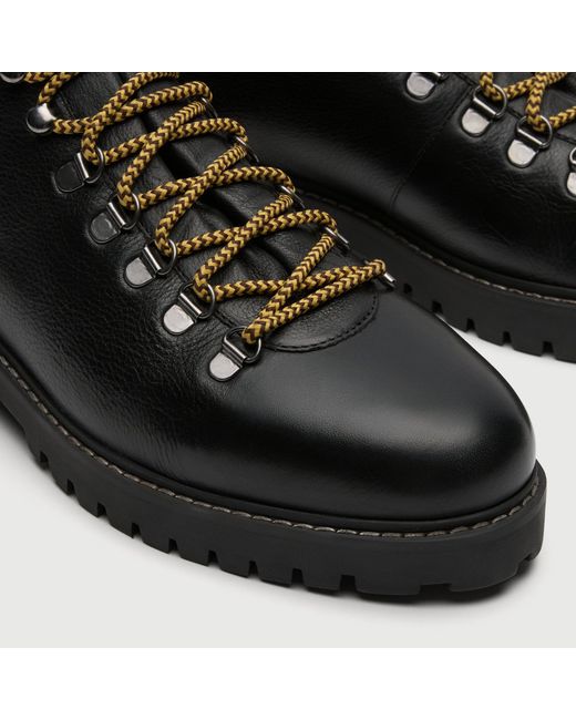 Walk London Black Sean Low Hiking Boot for men