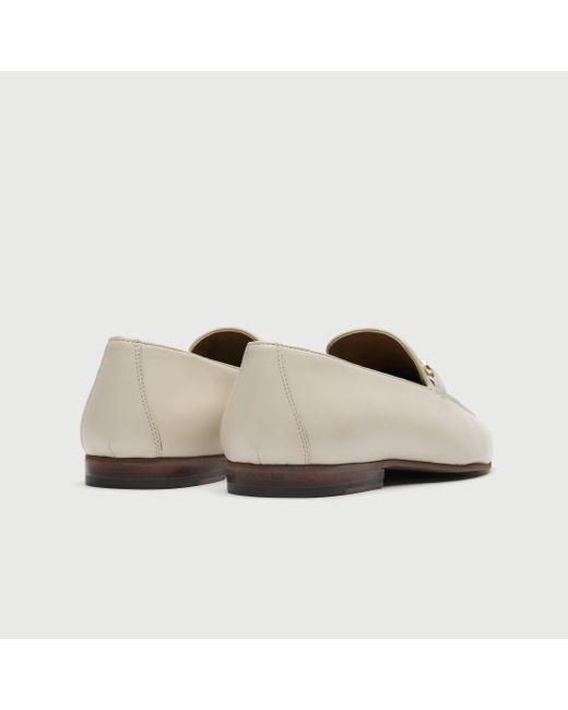 Walk London White Trent Trim Loafer for men