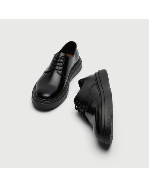 Walk London Black Bronx Derby for men