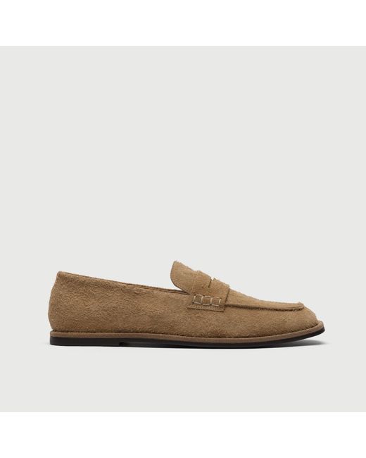 Walk London Brown Sorrento Saddle Loafer for men