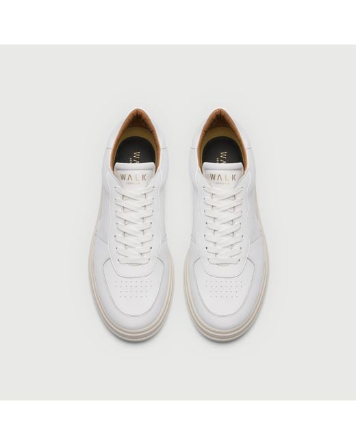 Walk London White Nevada Trainer for men