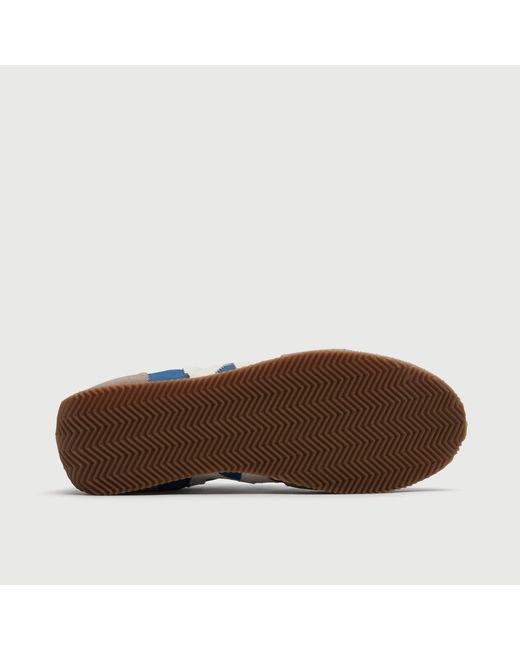 Walk London Blue Retro Runner Trainer for men
