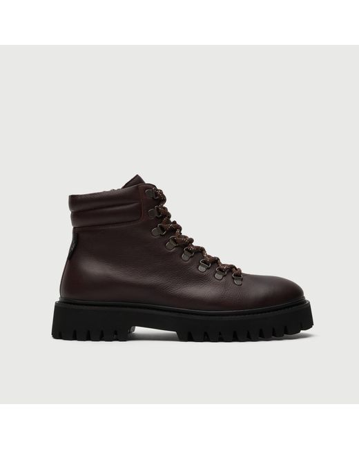 Walk London Black Hopper Hiking Boot for men