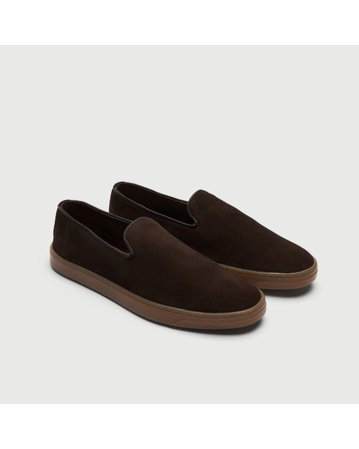 Walk London Brown Palermo Slip On for men