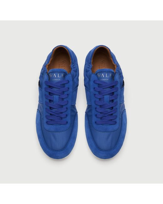 Walk London Blue Firenze Trainer for men