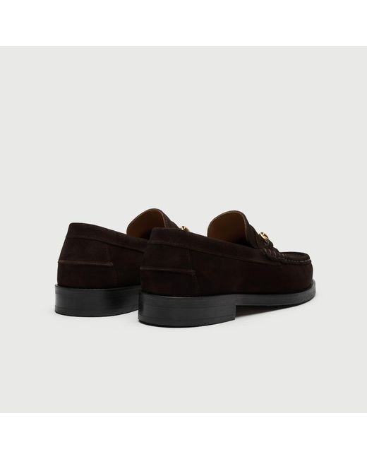 Walk London Black Dalston Trim Loafer for men