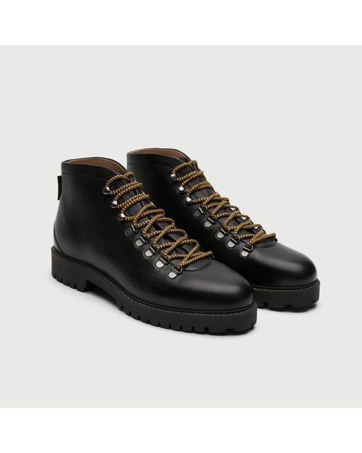 Walk London Black Sean Low Hiking Boot for men