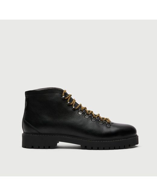 Walk London Black Sean Low Hiking Boot for men