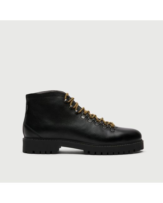 Walk London Black Sean Low Hiking Boot for men