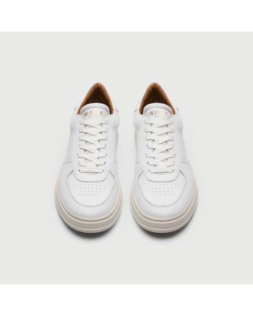 Walk London White Nevada Trainer for men