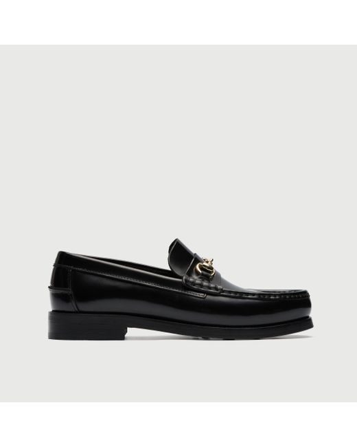 Walk London Black Dalston Trim Loafer for men